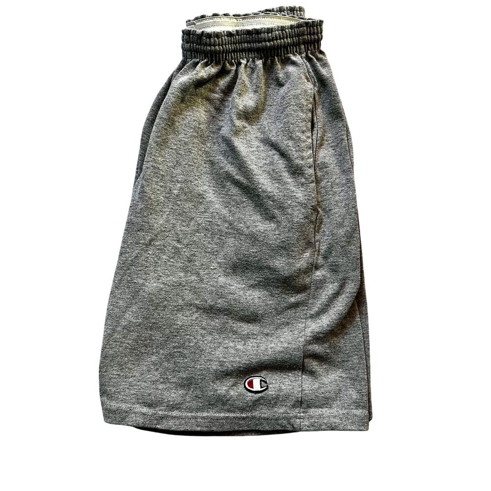 Champion Reverse Weave Athletic Shorts Men’s Size M Gray Fleece Logo Gym Casual